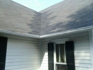 Roof with shingles