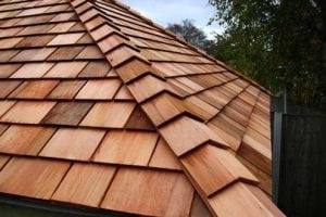 Cedar shake roof