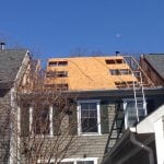 Roof replacement progress in Laurel MD