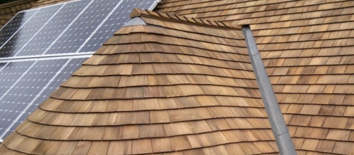 Cedar shake roof