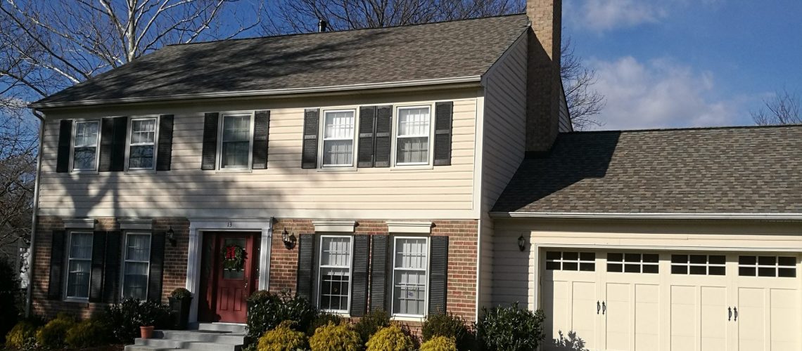 Rockville MD house with new roof