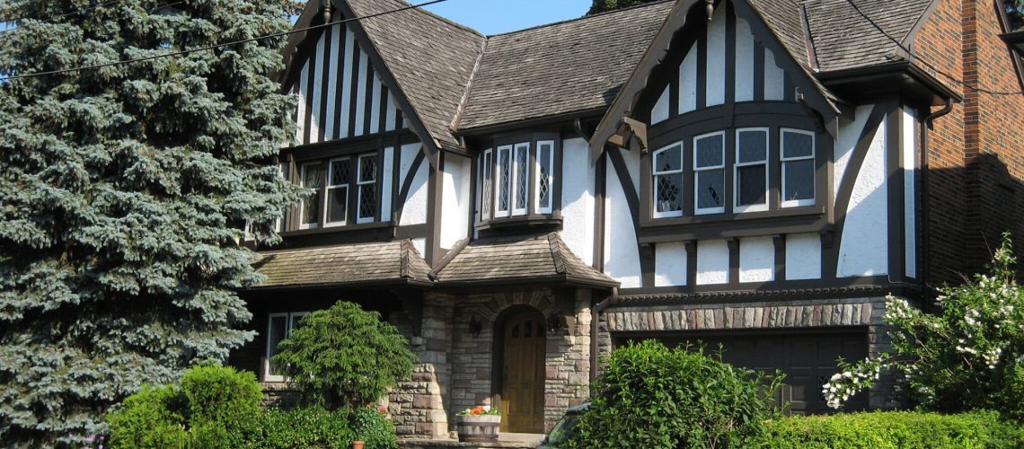 Tudor style manor house